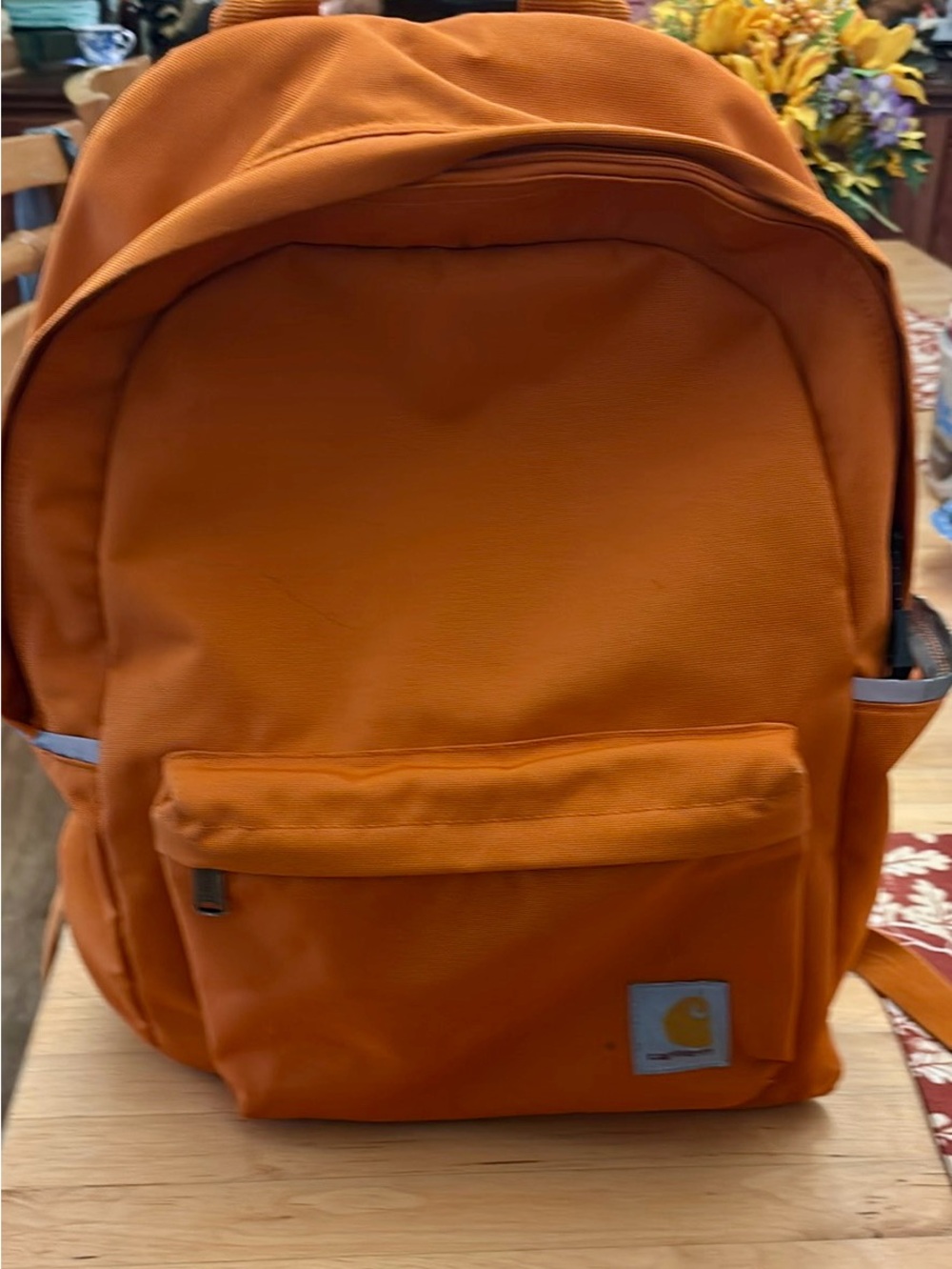 Carhartt Orange Canvas Backpack